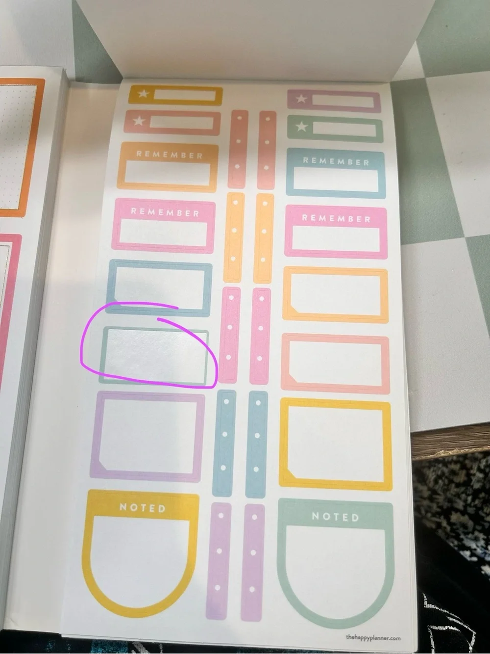 The Happy Planner Rainbow Sticker Book with 1985 pcs- 100 sheets of stickers!